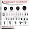 Service Caster 3.5'' Hard Rubber Swivel 1-3/4'' Expanding Stem Caster Total Lock Brake SCC-EXTTL20S3514-HRS-134 - alternate 2